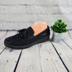 FitFlips Shoes Shimmery Black Size 9